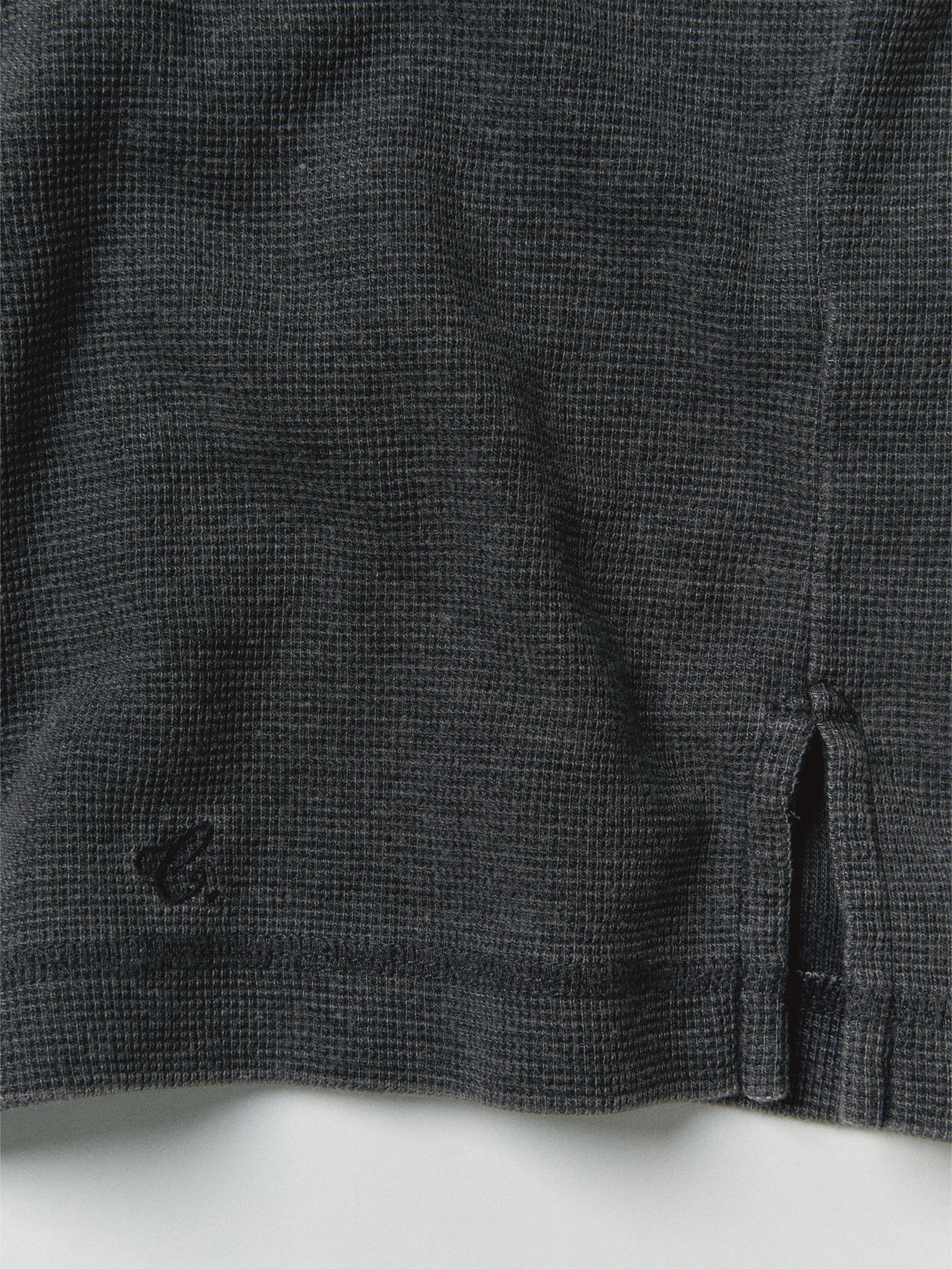 012 - Moccasin Memory Textured Short-Sleeve Henley