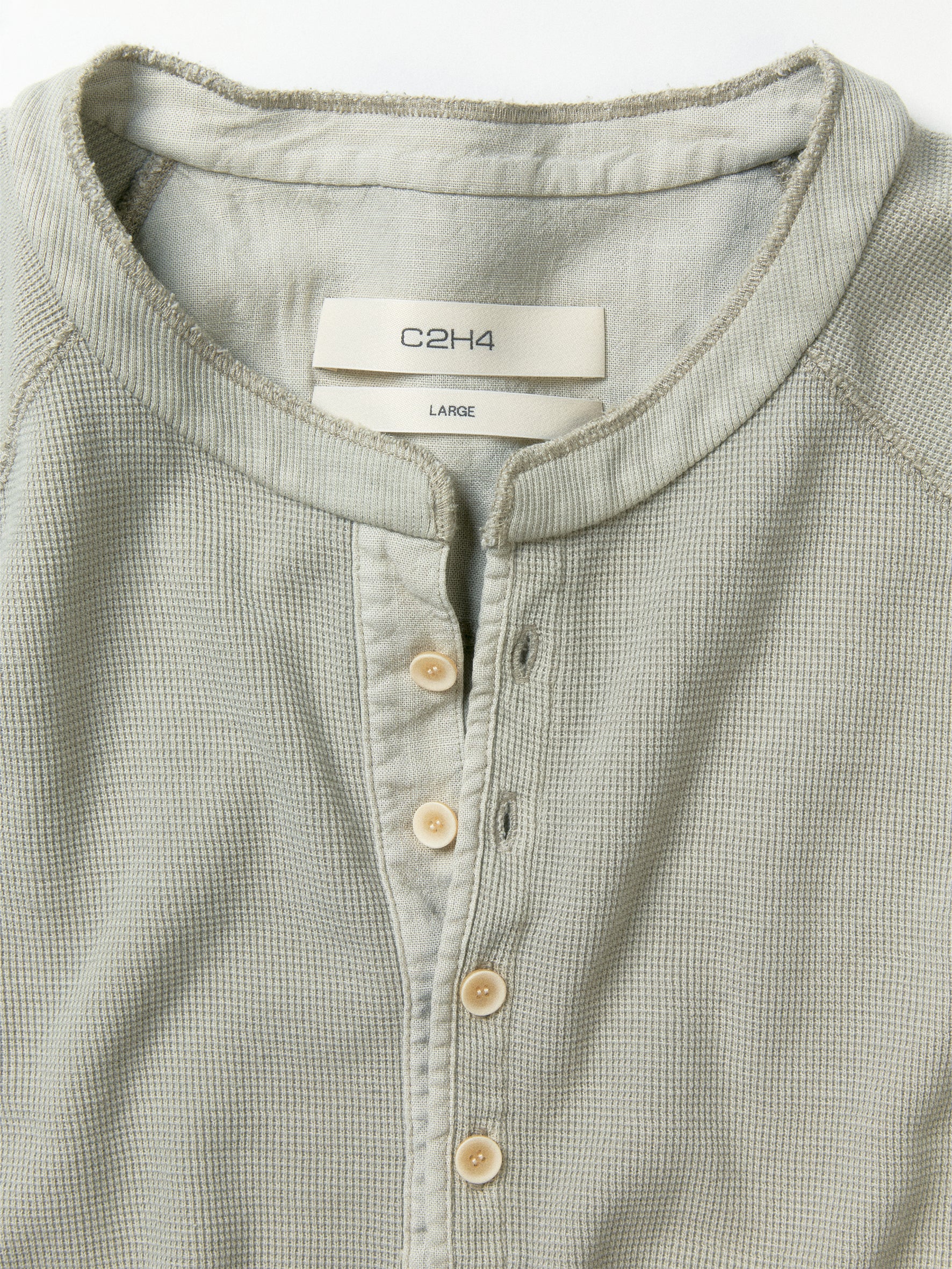 012 - Moccasin Memory Textured Short-Sleeve Henley