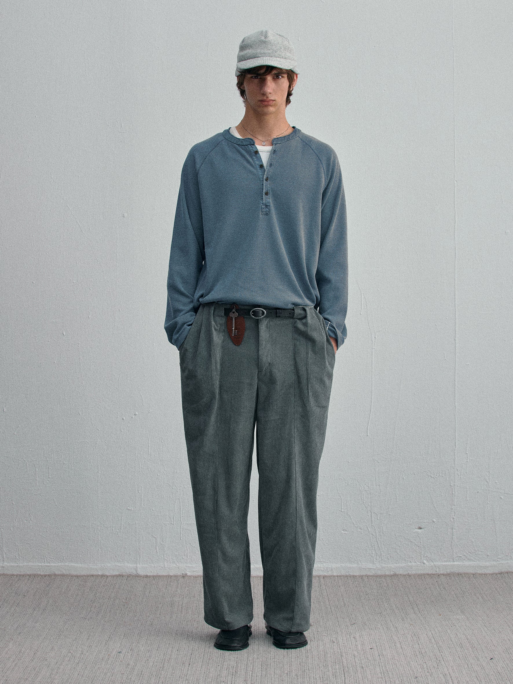 012 - Moccasin Memory Textured Henley