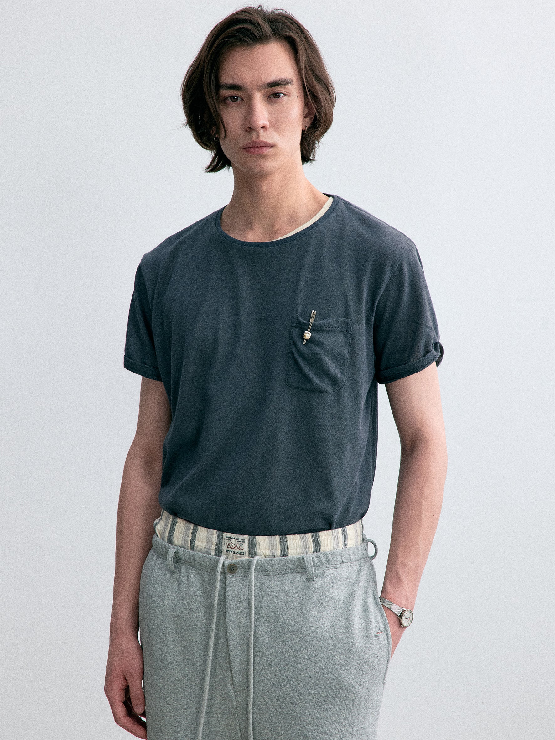 012 - Old Time Wardrobe Wrinkled Pocket T-Shirt