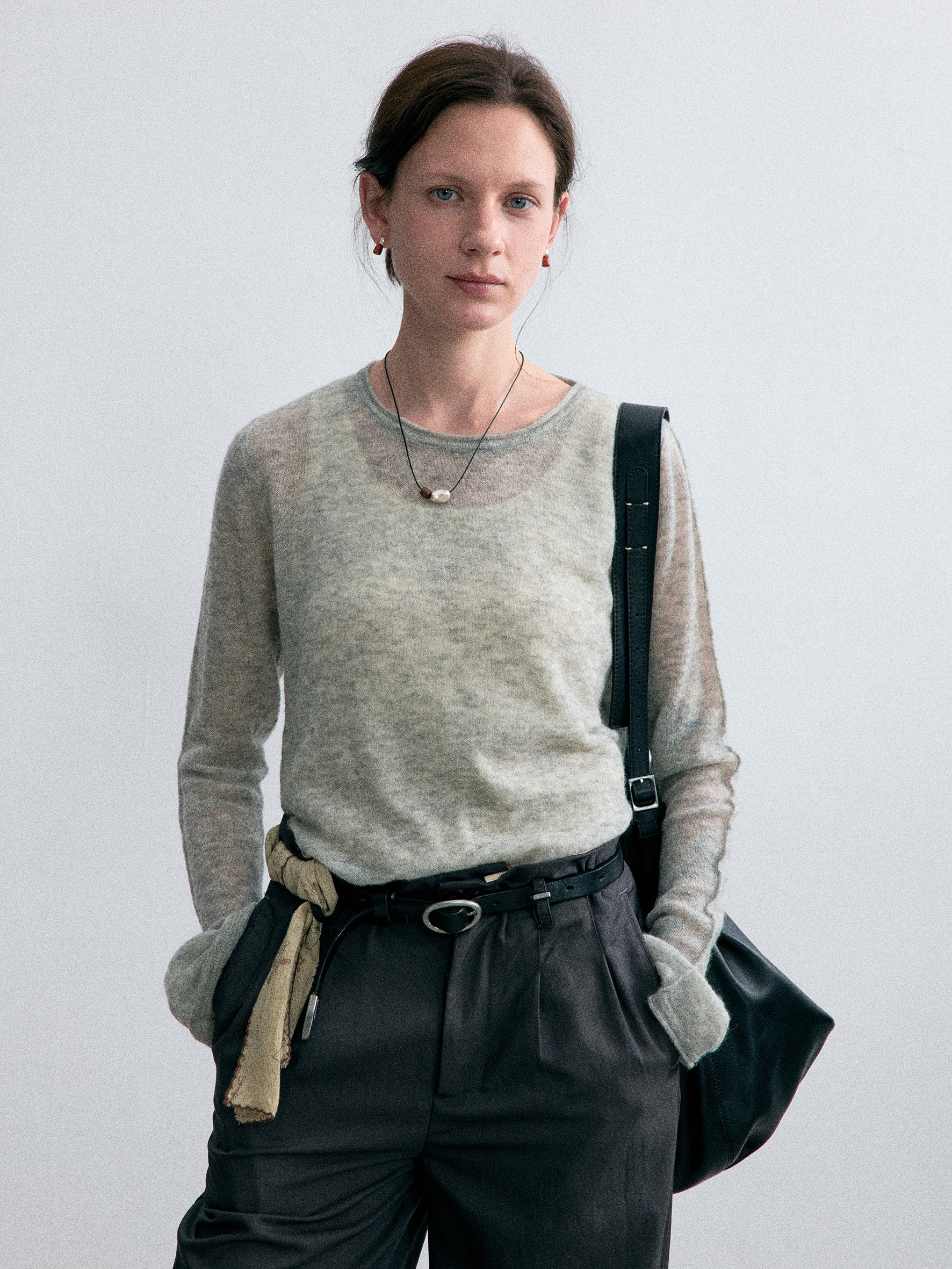 012 - Midtown Evening  Fitted Long Sleeve Top