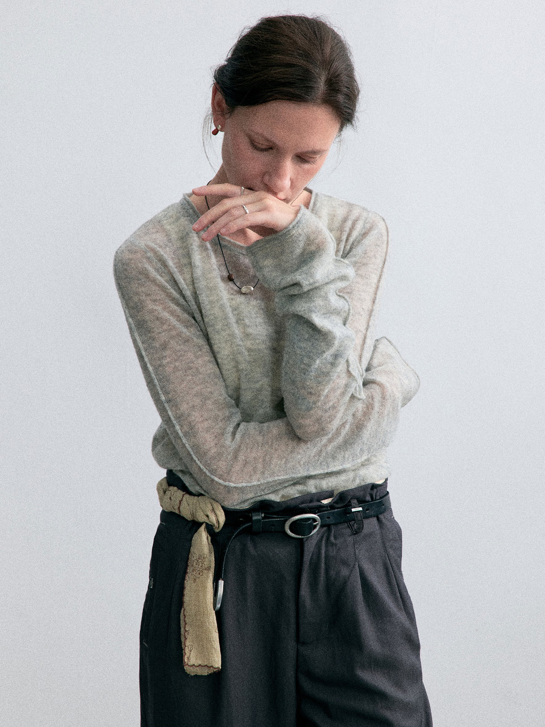 012 - Midtown Evening  Fitted Long Sleeve Top