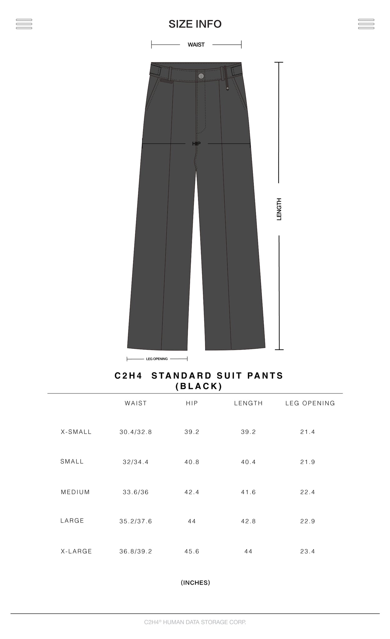 Muller's Black Stripe Suit Pants Size 97