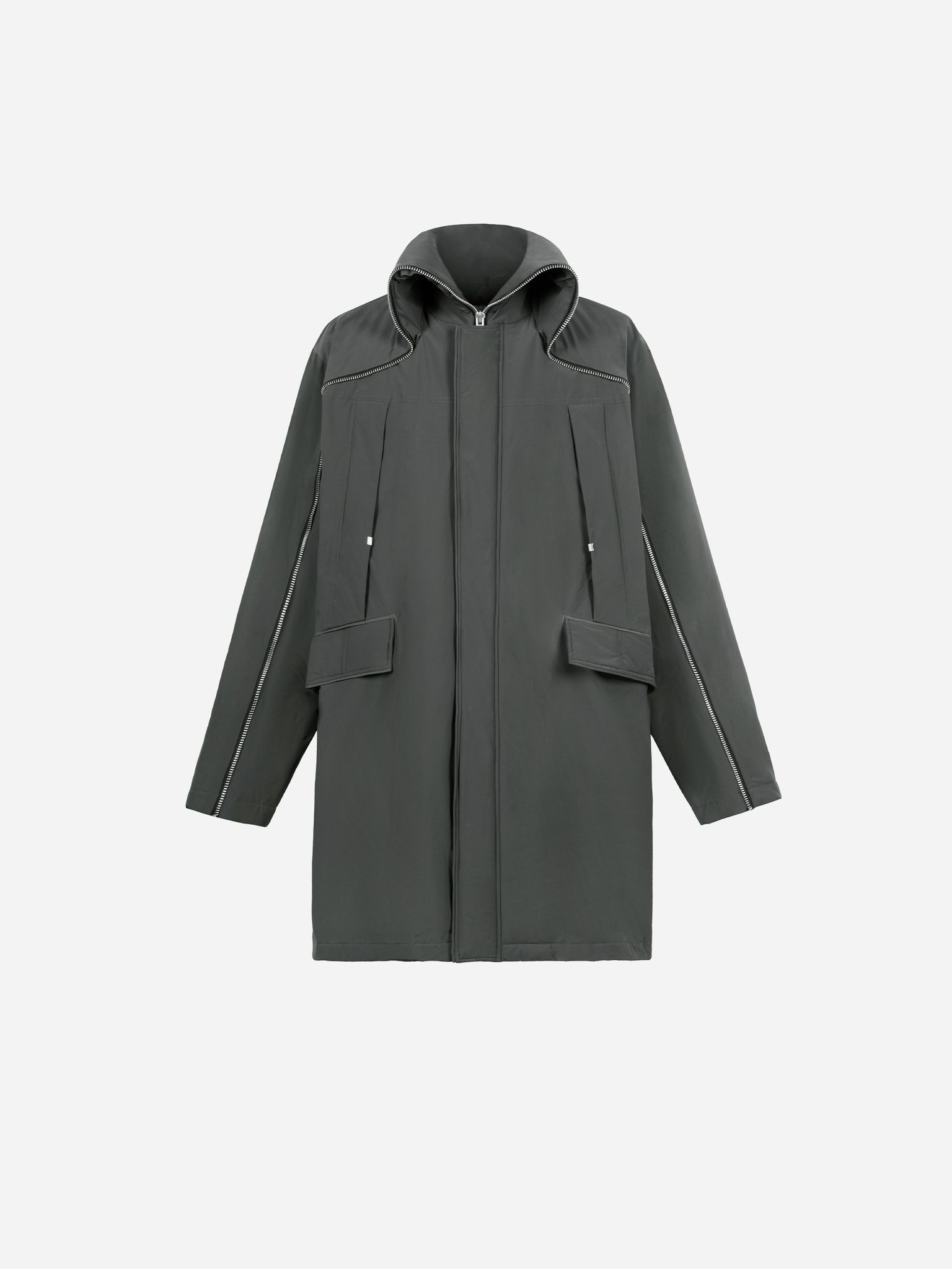 006 - Continuous Zipper Quilted Coat - C2H4®