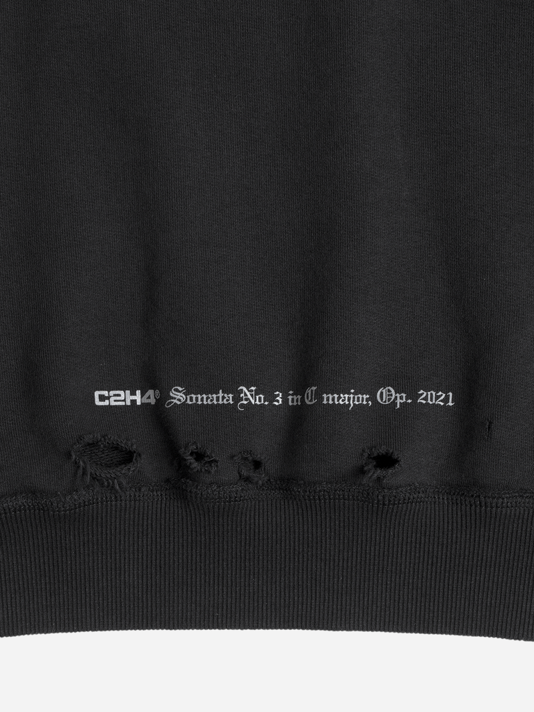 003 - Distressed Inside-Out Badged Crewneck - C2H4®