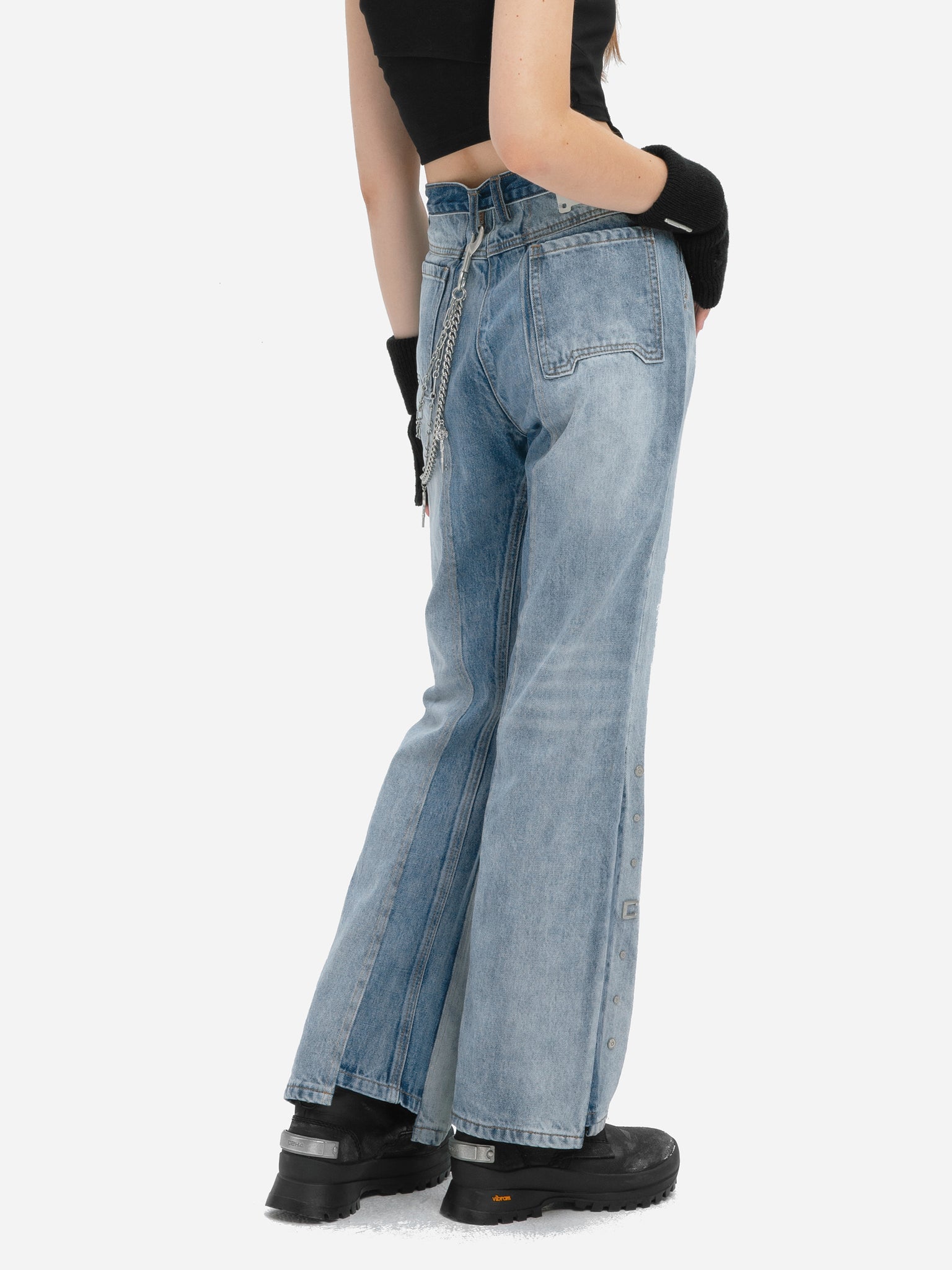 004 - Panelled Faded Vintage Jeans - C2H4®