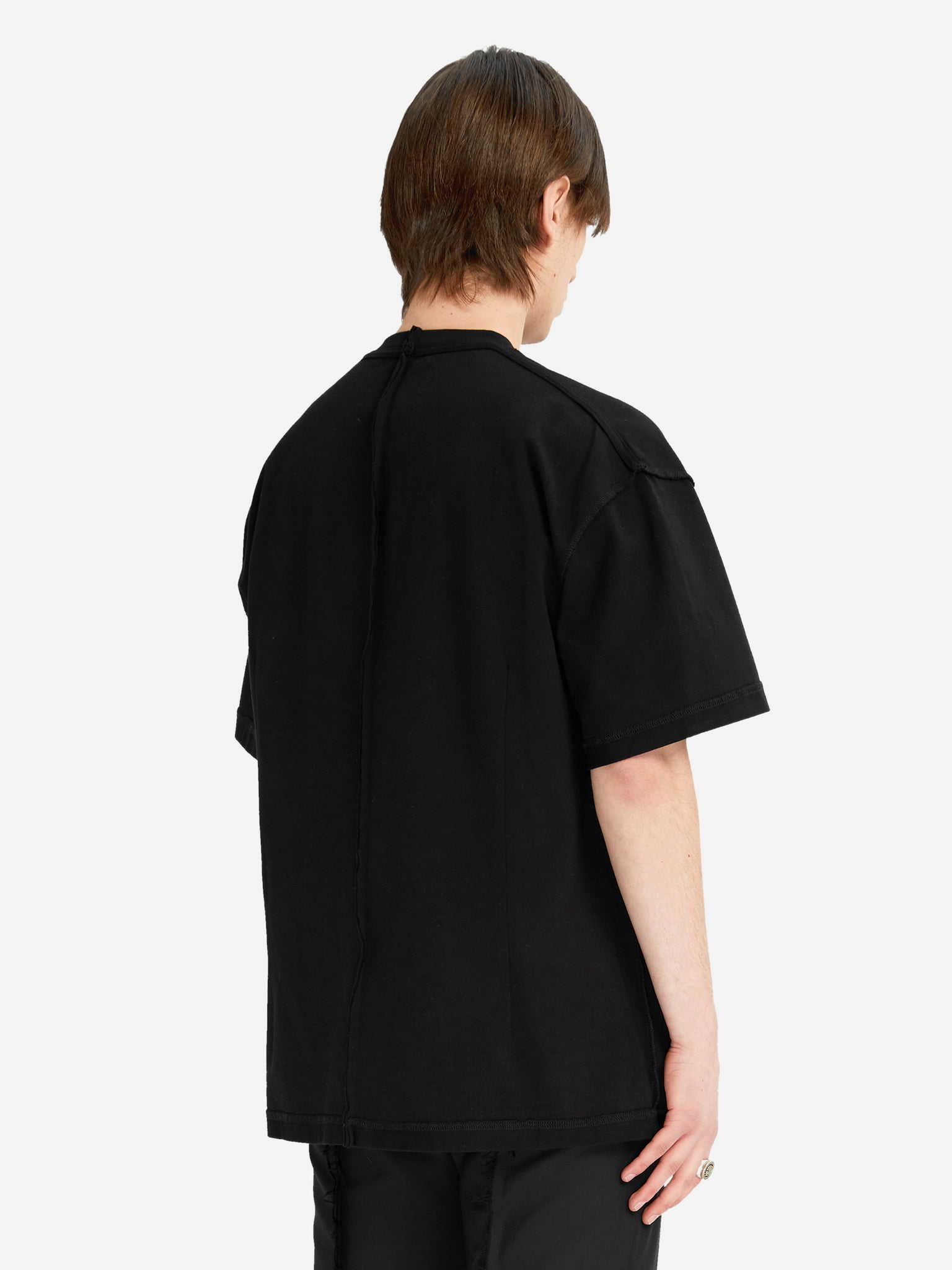 C2H4 005 Inside-Out Raw Edge T-Shirt