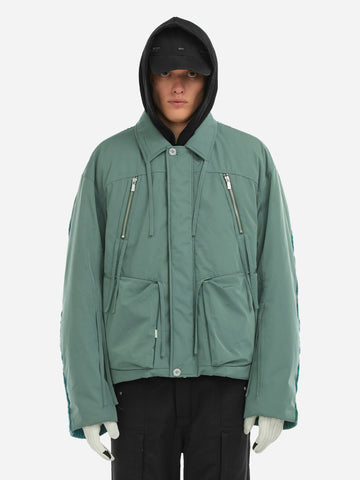 006 - Contrast Knitted Flight Jacket