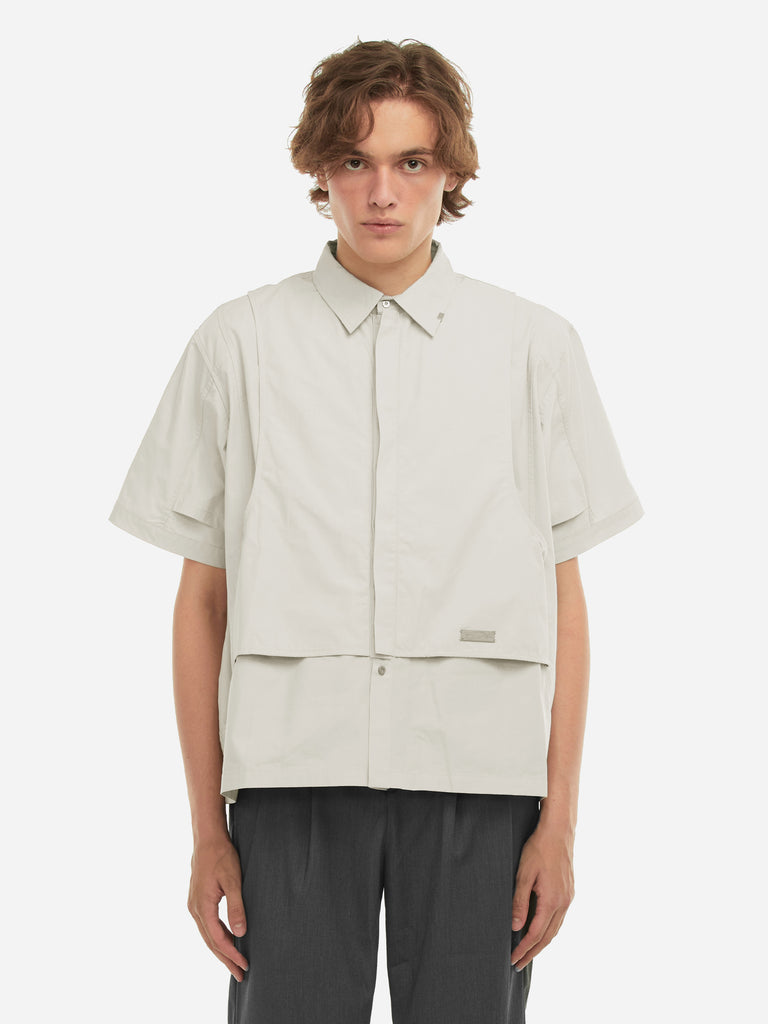 006 - Intervein Layered Short-Sleeve Shirt - C2H4®