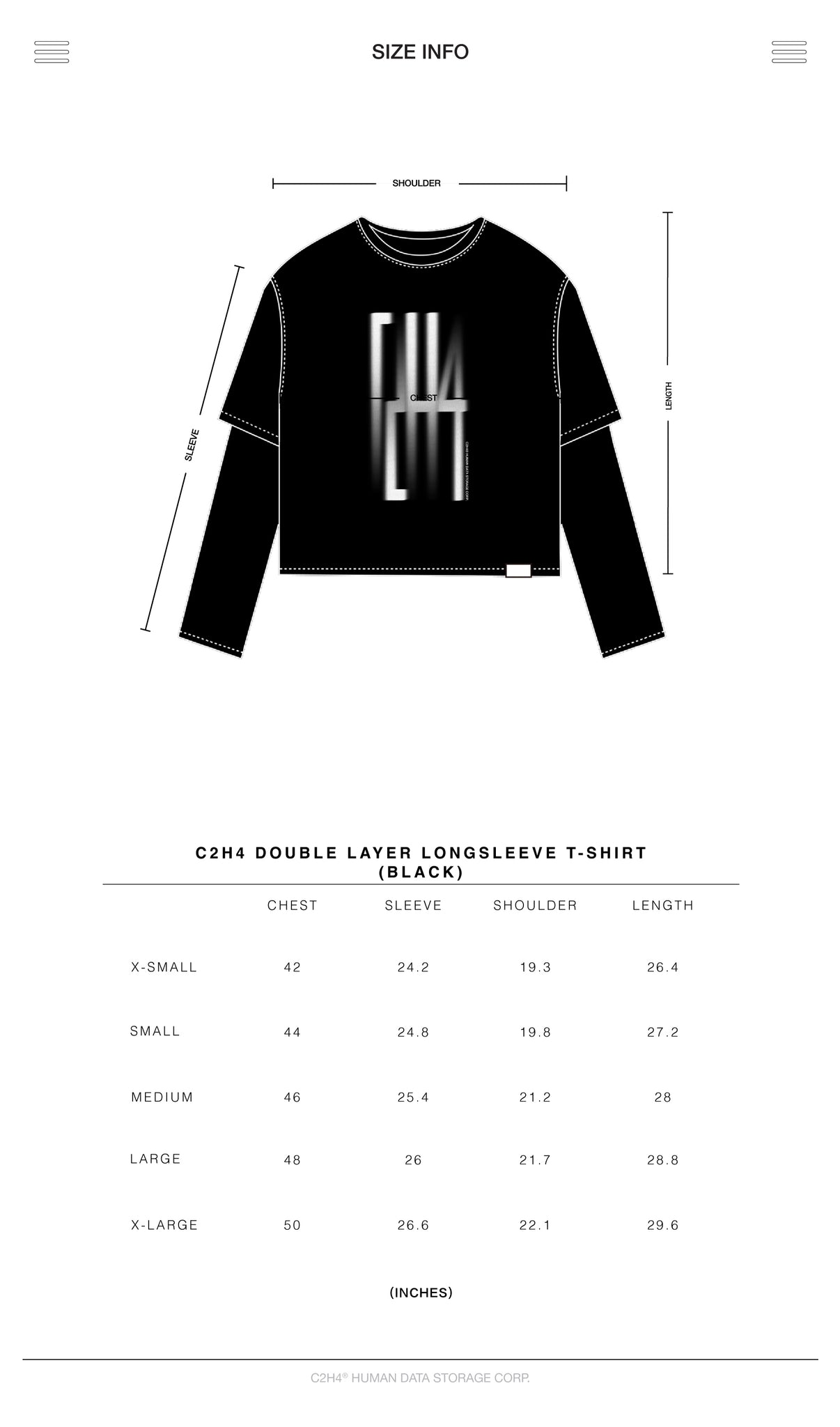 006 - Double Layer Longsleeve T-shirt - C2H4®