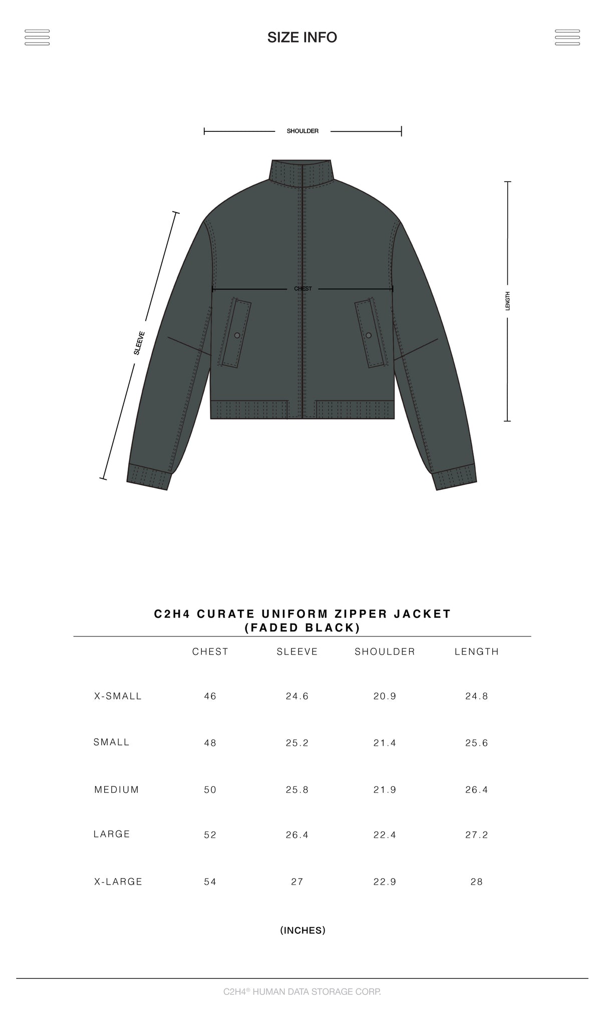 007 - Curate Uniform Zipper Jacket - C2H4®